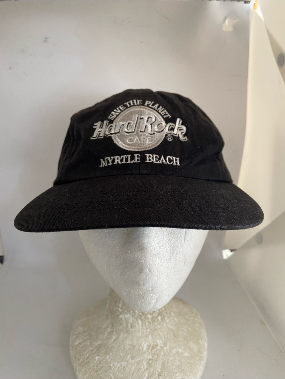 Vintage Hard Rock Café Myrtle Beach Black Embroidered Baseball Cap hat
